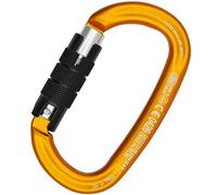 Kong Ovalone Mosquetón de aleación Ligera/Bisel Twist Lock/Gran Apertura, Naranja/Brillante/Negro