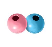 KONG Puppy Ball con Agujero para Cachorros, Talla Pequeña | Pelota de Caucho Suave para Cachorros con Agujero, Alivia las Encías en Dentición, Resistente a Pinchazos para Jugar