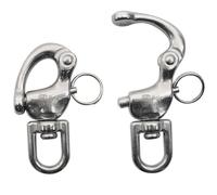 Kong Quick Release-Conector Desenganche Rápido Anillo Giratorio INOX - Mosquetón Unisex Adulto