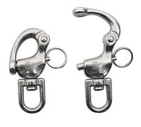Kong Quick Release-Conector Desenganche Rápido Anillo Giratorio INOX - Mosquetón Unisex Adulto