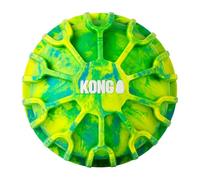 KONG Sport FlexBall - Juguete duradero y rebotante con chirriador y crestas de fácil agarre para perros (extra grande (bola))