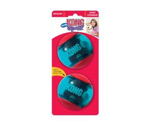 KONG - Squeezz Action Ball Rojo - Juguete sonoro para buscar con textura - Para Perros de Raza Grande