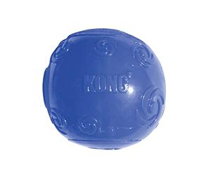 KONG - Squeezz Ball - Juguete que rebota y suena incluso pinchado (varios colores) - Para Perros de Raza Mediana