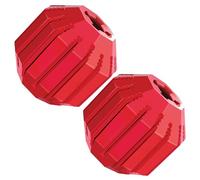 KONG Stuff-A-Ball - Juguete masticable duradero de goma natural para perros - Juguete de salud dental para masticar y limpiar los dientes - Rellenable para golosinas y aperitivos - para perros grandes