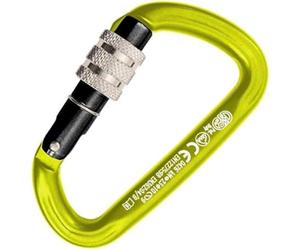 Kong Trapper - Mosquetón de aleación de Aluminio, Color Amarillo/Pulido/Negro