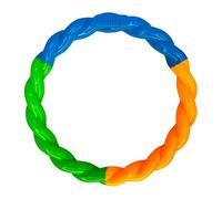 KONG Twistz Anillo de alta visibilidad, juguete duradero para buscar y tirar con colores altamente visibles, juguete para perros (pequeño)