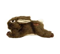 KONG Wild - Juguete para perros de bajo relleno, conejo, juguete de peluche duradero con chirriador, relleno mínimo para menos desorden, juguete masticable suave para perros pequeños, medianos y