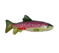 Kong Wild Shield - Juguete para Perros con Forma de pez para Razas Medianas (Trout)