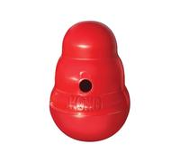KONG Wobbler Dispensador de Comida para Perros, Talla Pequeña/Mediana | Juguete Interactivo Dispensador de Comida, Se Bambolea y Rueda, Comedero Lento para una Alimentación Saludable