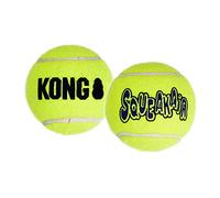 KONG - Squeakair Balls - Pelotas de tenis sonoras que respetan sus dientes - Para Perros de Raza Mini (pack de 3)