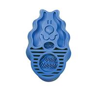 KONG - ZoomGroom - Cepillo para Perro, para peinar y enjabonar - para Perros de Raza Grande (Azul)