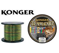 Konger Team Carp Camou Rainbow - Sedal de pesca (600 m, monofilamento, 0,35 mm, 13,50 kg)