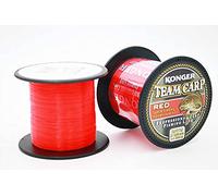Konger Team Carp Red - Sedal de pesca para carpas (600 m, 0,20-0,40 mm), color rojo, rojo, 0,35mm / 13,50kg