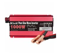 KONGMM Medidor de Vibraciones, Inversor de Onda sinusoidal Pura de CC 12 V/24 V a CA 1000 W, convertidor de Banco de energía portátil, inversor Solar
