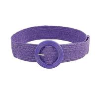 KONGNY Cinturón Ancho Elástico naranja Bohemio para Mujer, Cinturones Trenzados de Paja para Playa de Verano, Cinturón de Cintura para Camisa de Vestir para Mujer, Z23032021