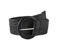 KONGNY Cinturones Trenzados de Paja Elástica Bohemia para Mujer, Cinturón Ancho de Tejido de Paja Pp, Cinturón de Cintura para Mujer