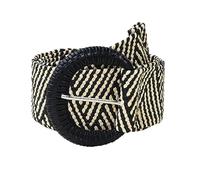 KONGNY Cinturones Trenzados de Paja Elástica Bohemia para Mujer, Cinturón Ancho de Tejido de Paja Pp, Cinturón de Cintura para Mujer, PC 1