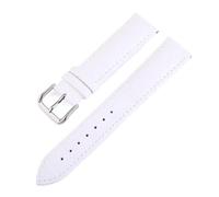 KONGNY Reloj Pulsera Cinturón Mujer Correas De Reloj Correa De Cuero Genuino Correa De Reloj 10-24Mm, Blanco, 15mm