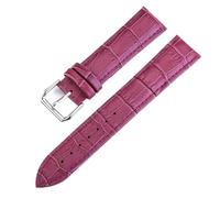 KONGNY Reloj Pulsera Cinturón Mujer Correas De Reloj Correa De Cuero Genuino Correa De Reloj 10-24Mm, Púrpura, 19mm