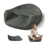 KONGQXIAA Cojín de Meditación Yoga & Zen - Espuma Memory Extra Gruesa - Soporte Espinal para Sentarse en el Suelo - Hogar, Tatami y Práctica Zen Darkgreengray