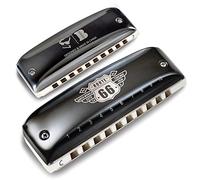 KONGSHENG Armónica de jazz, armónica diatónica de arpa azul de 10 agujeros con funda amarilla para principiantes, aficionados y profesionales como regalo