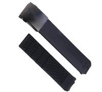 kongsou Correa de reloj deportiva de silicona para Tissot Touch T013 T047 t-sport T013420A T047420A T33 correa de reloj impermeable(Black black,21mm)