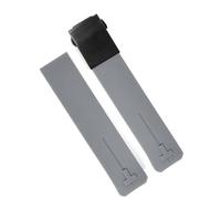 kongsou Correa de reloj deportiva de silicona para Tissot Touch T013 T047 t-sport T013420A T047420A T33 correa de reloj impermeable(Gray black,21mm)