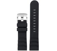 kongsou Correa de silicona para relojes Luminox, resistente al agua, de 24 mm.(Blacks)