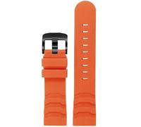 kongsou Correa de silicona para relojes Luminox, resistente al agua, de 24 mm.(Orangeb)