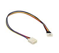 KONIEEJN Gráficos Ventilador Mini 4 Pines Cable Alargador Macho a Hembra 26cm Largo Tarjeta Gráfica Cable Ventilador
