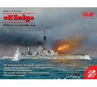 ICM S.014 - 1:700 König Gmi Alemán Battleship Full Hull And Línea de Flotación -