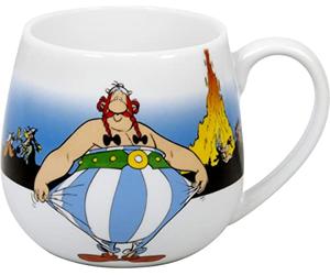 Konitz Asterix - Taza de café (porcelana, 13,2 x 8,2 x 9,7 cm), diseño de Obelix