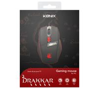 Konix 61881180541 ratón juego mano derecha usb tipo a Óptico 2000 dp