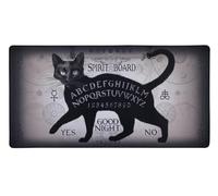 Konix Alchemy Alfombrilla de ratón Gaming XXL 90 x 46 cm - Superficie de Microfibra Antideslizante - Goma - Diseño Tabla ouija - Negro