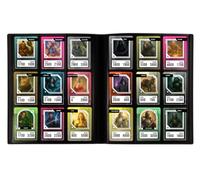 Konix archivador para 360 cartas coleccionables - 9 fundas de 63 x 88 mm por página - compatible con Magic: The Gathering, Pokémon, Yu-Gi-Oh! - color negro