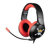 Konix Auriculares de una Sola Pieza con Cable para Juegos para PC, PS4, PS5, Switch, Xbox One y Series X|S, micrófono, Cable de 1,5 m, Conector Jack de 3,5 mm, patrón Luffy
