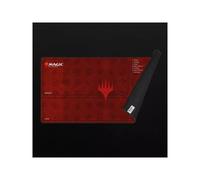Konix Magic The Gathering Alfombrilla para ratón Gaming XL 70 x 35 cm - Base Antideslizante - Motivo de Tablero de Juego - Rojo