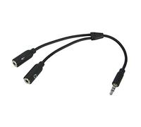 Konix Cable Adaptador Universal para Auriculares Mythics con Conector Jack de 3,5 mm, Color Negro