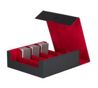 Konix Caja de almacenamiento de 4 filas para deckbox de formato 63 x 88 mm - Juegos de cartas coleccionables - Compatible con Magic: The Gathering y Pokémon - Negro