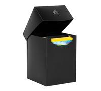 Konix Caja de almacenamiento TCG Deckbox para juegos de cartas coleccionables - Formato 63 x 88 mm - Compatible con Lorcana, Magic: The Gathering y Pokémon - Negro