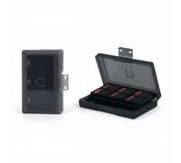 Konix Caja protectora y de transporte para cartuchos de juegos Nintendo Switch 2 - Antigolpes - Antirrayaduras - 24 compartimentos - Negro