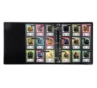 Konix Carpeta Premium con encuadernación de anillas para juegos de cartas coleccionables - Compatible con Magic The Gathering, Pokémon, Yu-Gi-Oh! - Negro