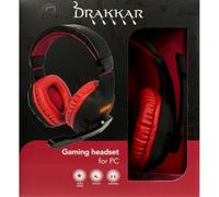 Konix - Drakkar 61881187304 auricular y casco Auriculares Alámbrico Diadema Juego Negro, Rojo