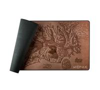 Konix Drakkar Alfombrilla de ratón Gaming Arnafelds XXL 90 x 46 cm - Base Antideslizante de Goma - Diseño Vikingo