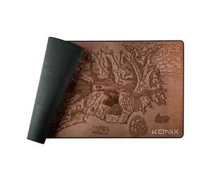 Konix Drakkar Alfombrilla de ratón Gaming Arnafelds XXL 90 x 46 cm - Base Antideslizante de Goma - Diseño Vikingo