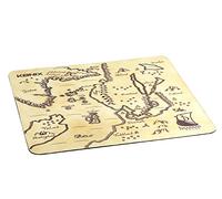 Konix Drakkar Alfombrilla de ratón Norrland 32 x 27 cm para Escritorio PC Gaming - Superficie Antideslizante - Diseño Carta vikinga