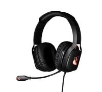 Konix Auriculares Gaming Drakkar Mistlur altavoces 40 mm micrófono flexible cable 2 m LED Negro/Rojo