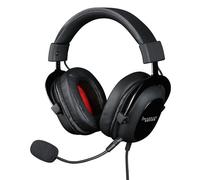 Konix Drakkar Auriculares para Juegos con Cable Bodhran para PC - Altavoces de 53 mm - Micrófono Desmontable - Cable de 2,5 m - Negro