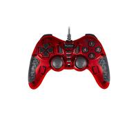Konix Drakkar Mando con cable Blood Axe Exo para PC de juegos - Función de vibración - Cable de 1,8 m - Rojo