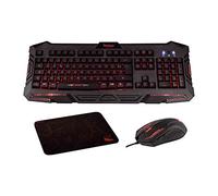 Konix Drakkar Pack de Accesorios Gaming para PC - Teclado inalámbrico Utgard AZERTY - Ratón con Cable Shaman - Alfombrilla de ratón vikinga